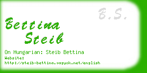 bettina steib business card
